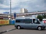 Бесплатный автобус Genser в пункт аренды автомобилей АрендаАвто-слс на ул.Добролюбова